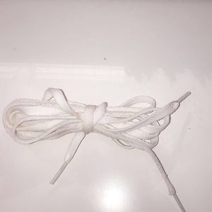 White shoelaces